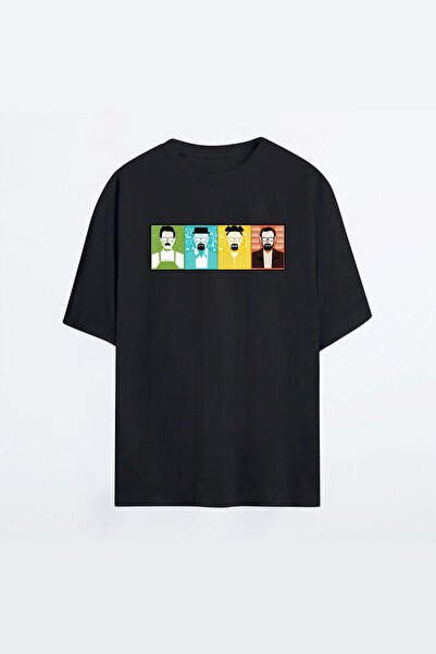 CONSTRAİN Ανδρικό μπλουζάκι Oversize Breaking Bad Heisenberg 01 Black Hg - T-...