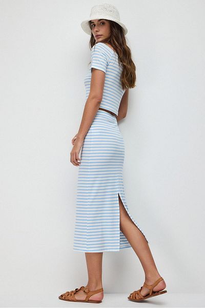 No Matter What Stretchy Midi Pencil Skirt