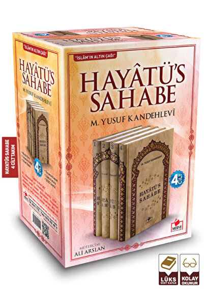 Merve Yayınları Hayatüs Sahabe 4 Cilt -