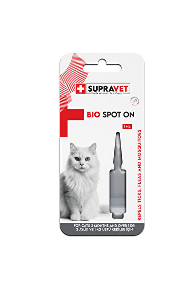 Supravet Kedi Ense Dış Bit Pire Önleyici Organik Bakım Yağı