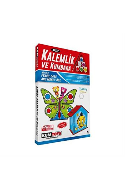 Redka Ahşap Kalemlik Kumbara Seti Km5304