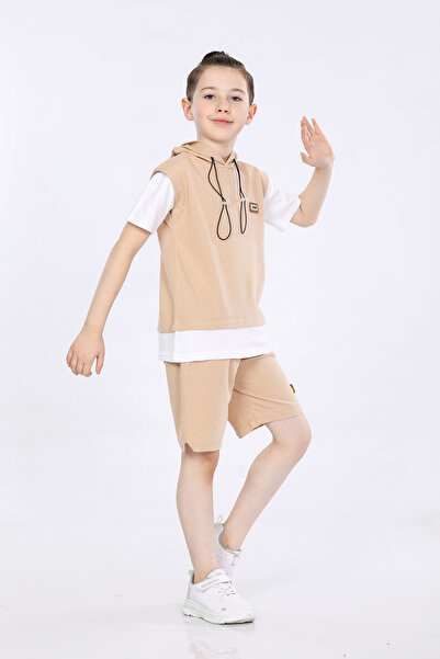 MORNIO Set de 2 tricouri și pantaloni scurți pentru băiat Vf24kmr 5103738