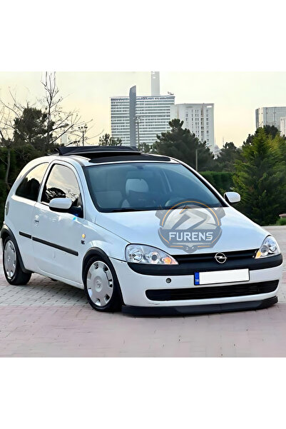 SHOOPLAA Opel Corsa C 2000-2006 Uyumlu H lip Esnek Ön Lip 2 Parça Karlık Ön Ek Tampon Altı Dil