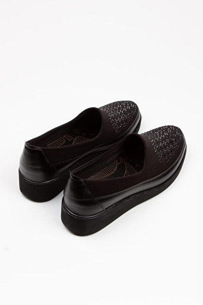 ALPELLİByAlp Γυναικεία άνετη σόλα από καουτσούκ χωρίς κορδόνια, μοντέλο Stone Leather Classic Mother Shoes