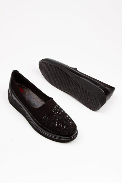 ALPELLİByAlp Γυναικεία άνετη σόλα από καουτσούκ χωρίς κορδόνια, μοντέλο Stone Leather Classic Mother Shoes