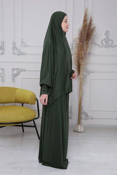 Mercan Hijab فستان الصلاة العملي المرجاني