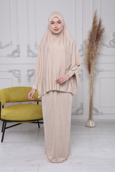 Mercan Hijab فستان الصلاة العملي المرجاني