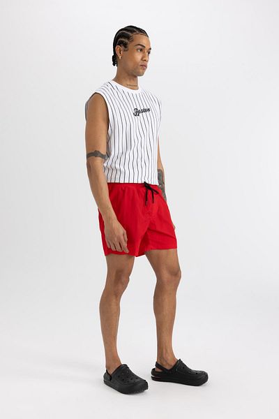 DeFacto Fit bedruckte kurze Sportler-Badeshorts B5995ax24hs
