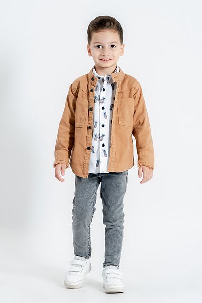 Hola Kids Boy's Sports Jacket-pants and T-shirt 3-Piece Set Hlk5060133
