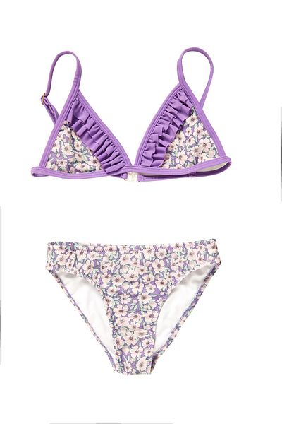 Argento Ruffled Girl's Bikini