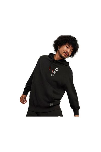 Puma Puma X Staple Graphic Hoodie Мъжки ежедневен суичър 62472501 черен