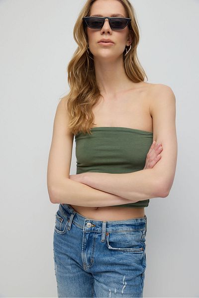 No Matter What Acid Wash Crop Top