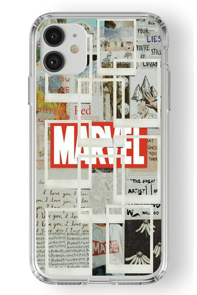 Space Star iPhone 11 Uyumlu Marvel Tasarım Baskılı Şeffaf Kılıf