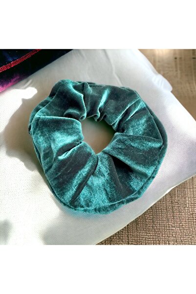 alsaccessories Scrunchie Simt Scrunchie pentru femei, catifea, culoare verde