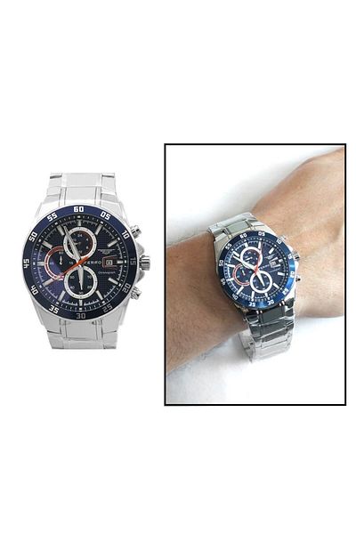 Tesbihane Ferro Silver Color Steel Cord Men's Wrist Watch Th-fm31216a-a3