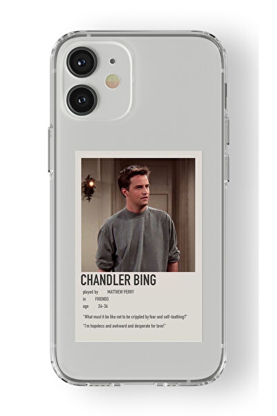 Space Star iPhone 12 Uyumlu Chandler Bing Minimalist PosterTasarım Baskılı Şe...