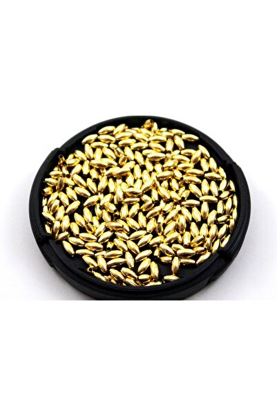 yfhobi 10 gram - 2.5x5 mm ARPA DESEN Sarı Kaplama Metal Boncuk, Demir Boncuk ...
