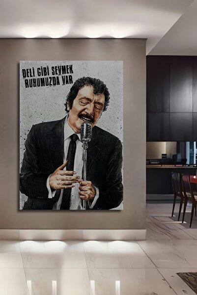 Teona Ahşap Ahşap Müslüm Baba Retro Kare Şeklinde Duvar Dekorasyon Tablosu
