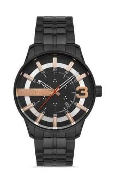 Tesbihane Ferro Black Color Steel Cord Men's Wrist Watch Th-f11200a-g