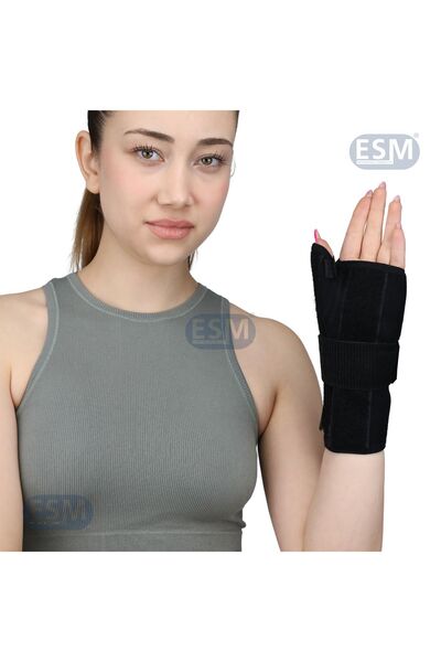 ESM سوار اليد اليسرى مع دعم الإبهام العظمي، ضيق العصب، خالي من الحجم