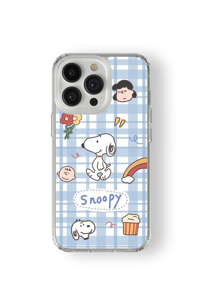 Space Star iPhone 15 Pro Uyumlu Snoopy Tasarım Baskılı Şeffaf Kılıf