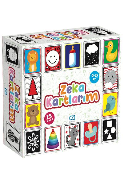 CA Games My Intelligence Cards Educational My First Intelligence Card Game with 15 Cards for Kids 0-12 months