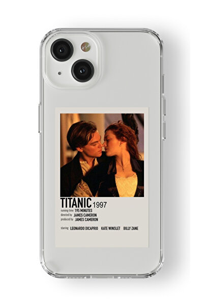 Space Star iPhone 13 Uyumlu Titanic 1997 Minimalist Poster Tasarım Baskılı Şe...