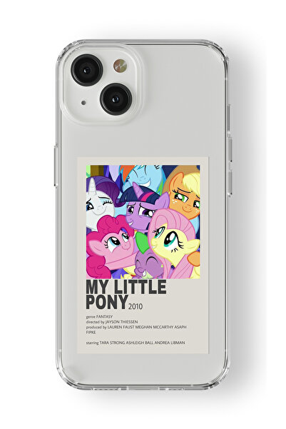 Space Star iPhone 13 Uyumlu My Little Pony Tasarım Baskılı Şeffaf Kılıf