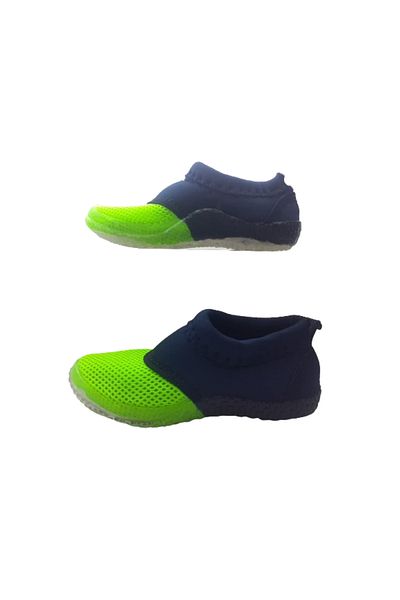 SRB Unisex παιδικά παπούτσια Serebian - Φωσφορίνιο πράσινο και μαύρο, για θάλασσα και παραλία SRB66-987