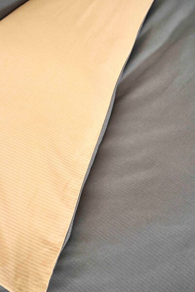 Nautica Home Pruva Antrasit Hardal Çift Taraflı Tek Kişilik Nevresim Seti