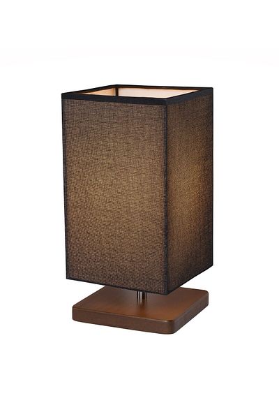 EFLIGHTDESIGN Wooden Lampshade Black Modern Stylish Bedroom Living Room Table Lamp