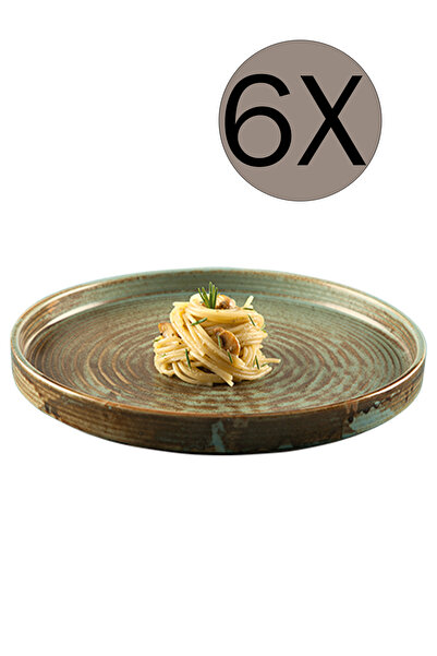 Bonna Porselen Coral Düz Tabak 28 Cm 6'lı Takım Crl28dz