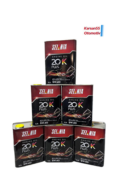 Petronas SELENİA 20K PLUS  5W-40 3,2 LT 6 ADET 2023
