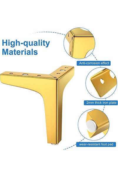 ALBATROS 10 Cm Modern Model Metal Mobilya, Dolap, Koltuk, Tv Ünitesi Ayakları...