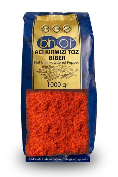 Binot Acı Toz Biber 1000gr Büyük Paket