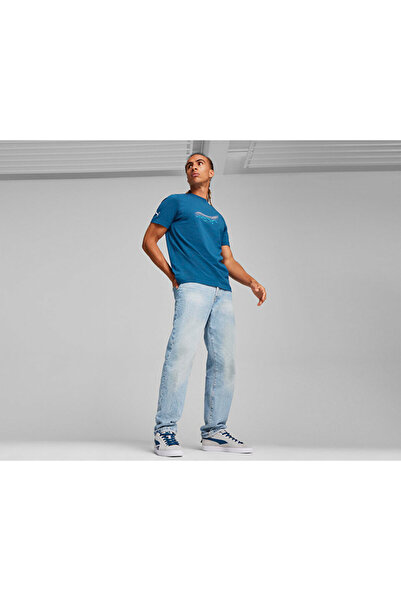 Puma Mapf1 Ess Car Graphic Tee Чоловіча повсякденна футболка 62375907 Синій
