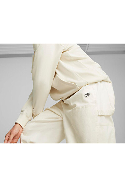 Puma Downtown Double Knee Pants Erkek Günlük Eşofman Altı 62436866 Krem