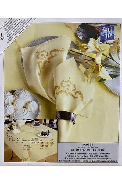 Vervaco Kit 40*40 cm Processing Table Napkin - 9.9355