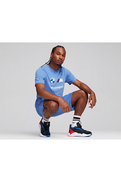 Puma Ανδρικό μπλουζάκι με λογότυπο Bmw Mms Ess 62131405   Μπλε