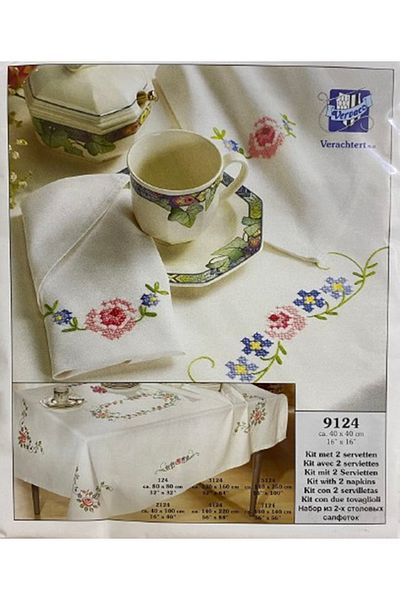 Vervaco 40*40 cm Kit Embroidery Table Napkin - 9124