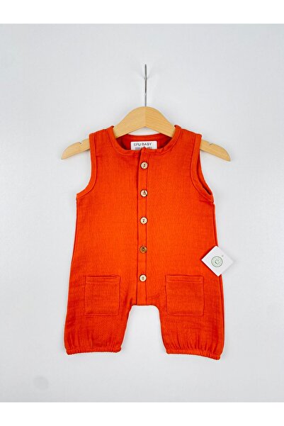 EFU BABY Unisex Muslin Baby Jumpsuit