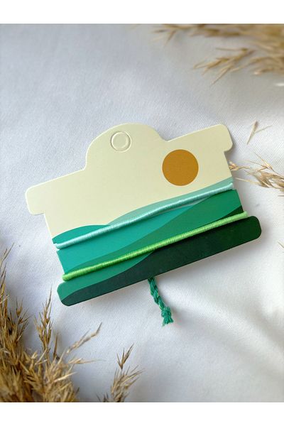 Atölye Merdiven 2-Piece Friendship Bracelet - Set of 3 Cards