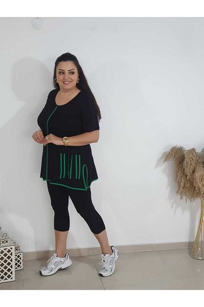 Melis Designer Set de jambiere de mărime mare de culoare cacao