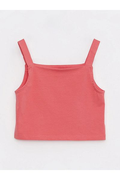 LC Waikiki LCW Kids Triunghi Tăiat Basic Bretele Fete Crop Top