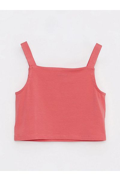 LC Waikiki LCW Kids Triunghi Tăiat Basic Bretele Fete Crop Top