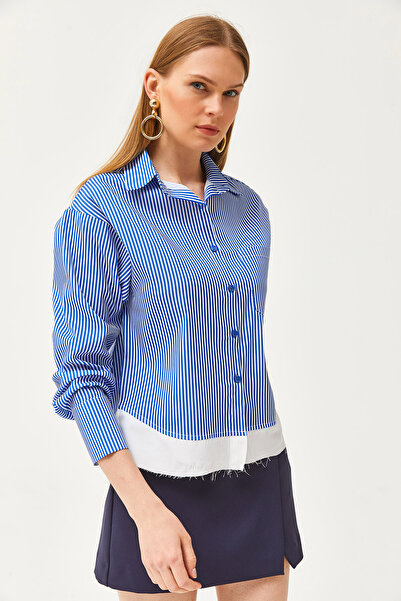 Olalook Жіночі саквояжі в синю смужку Сорочка GML19001202