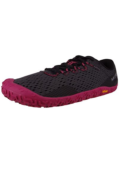 Merrell Damen Halbschuhe Wanderschuhe Vapor Glove 6 Barefoot J067722 Grau Granite/Fuchsia Textil/Synthetik