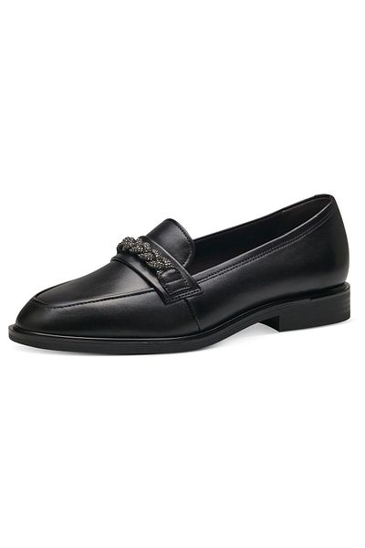 Tamaris Damen Halbschuhe Slipper 1-24208-41 Schwarz 220 Black Leder mit TOUCH-IT