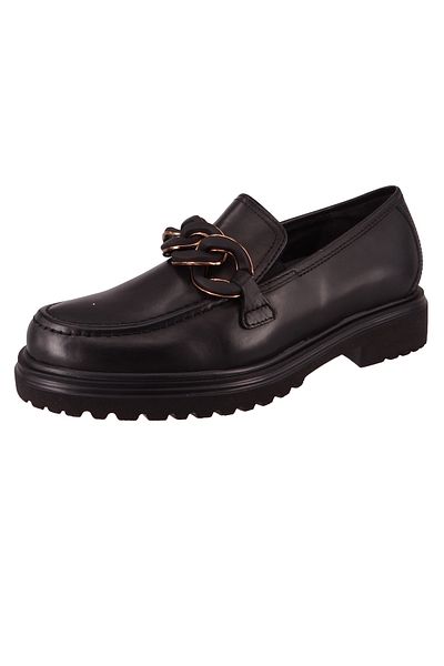 GABOR Damen Halbschuhe Loafer H-Weite 32.554 Schwarz 57 Black Leder