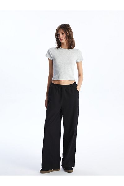 LC Waikiki Comfortable Molded Women's Trousers with Elastic Waist